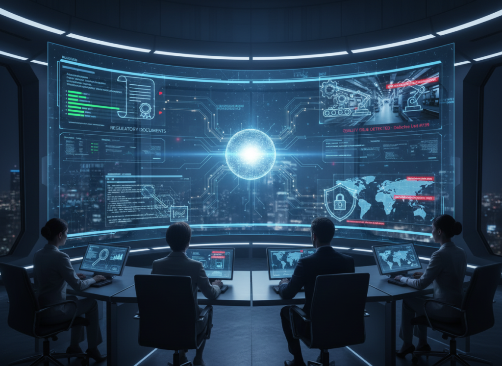 AI Command Center monitoring compliance and security
