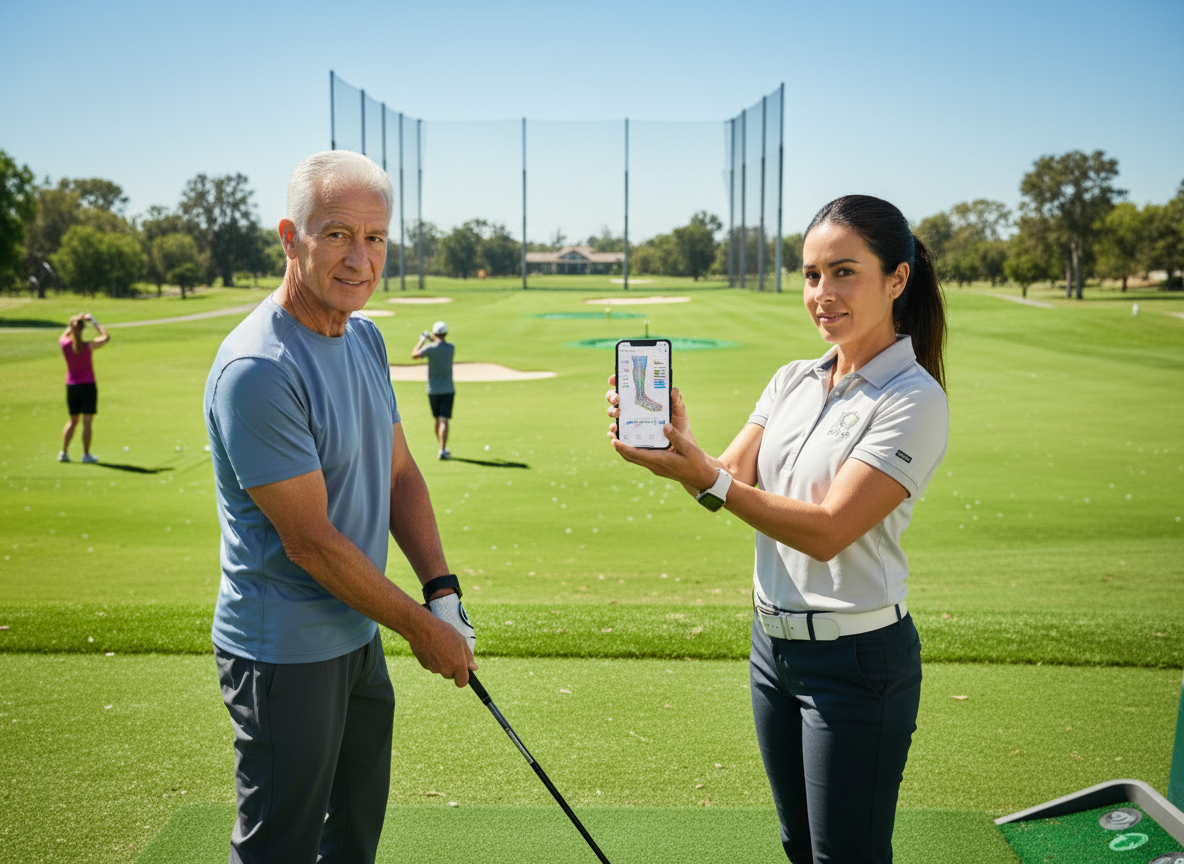AI-enhanced golf coaching using biomechanics, gait analysis, and motion intelligence