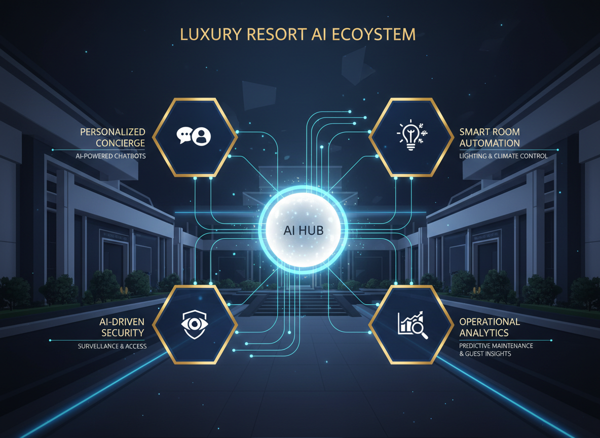 AI luxury resort ecosystem framework
