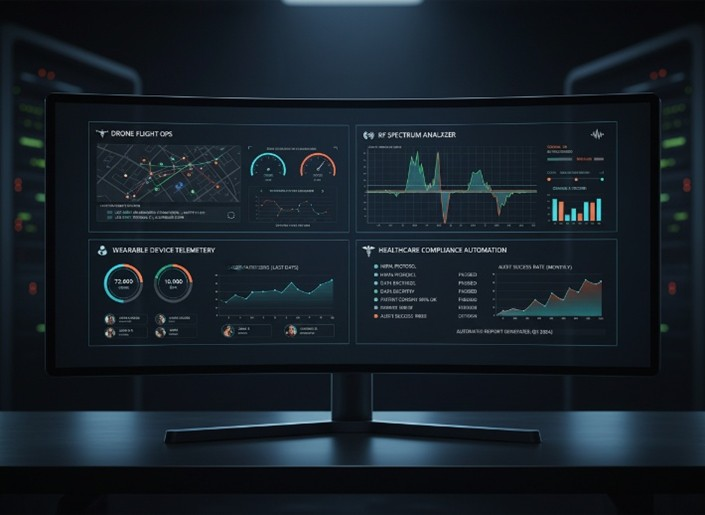 Industry-specific automation dashboard for regulated sectors