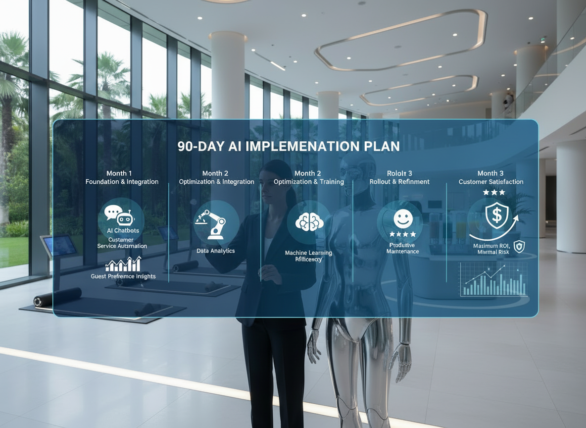 90-day AI pilot program and implementation roadmap for luxury resorts and hospitality operations