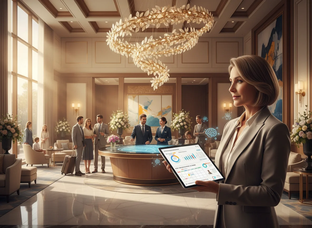 HR leadership guiding hospitality AI transformation, workforce intelligence, AI governance, and human-centered adoption in luxury resort operations